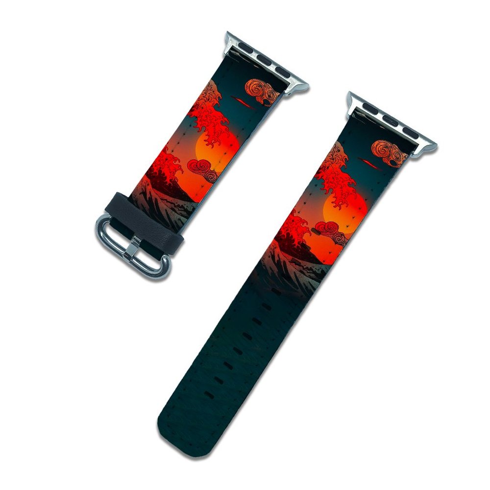 Japanese Kanagawa apple watch band series 7 6 5 SE 45 41 42 44 38 40 mm straps